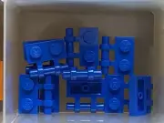 LEGO Parts - Blue Plate 1 x 2 w Bar Handle on Side - No 2540 - QTY 10