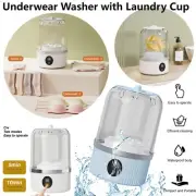 Mini Portable Washing Machine Cordless USB Rechargeable Laundry Washer Travel