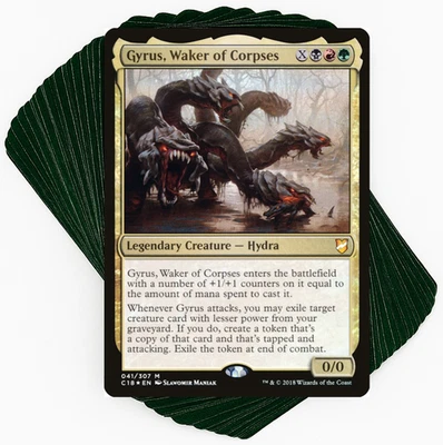 ***Custom Commander Deck*** Gyrus, Waker of Corpses - Reanimate & Attack - EDH