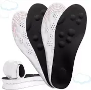 2 Pairs 4D Cloud Soles for Men - Soft Memory Foam Cushioning Cloud Insoles