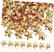 LIFKOME 200pcs Three Pentagram Nail Decors for Women DIY Metal Manicure Accessories Resin Epoxy Glitter Sequins for Stunning Nail Art and Creative Crafts