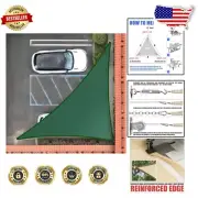 Heavy Duty 200GSM Green Triangle Sun Shade Sail - Custom Available, 95% UV Block