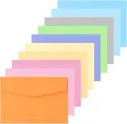 100Pcs Mini Envelopes 10 Colors 130Gsm Coloured Envelopes 16X11Cm Small Card Env
