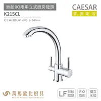 在飛比找樂天市場購物網優惠-CAESAR 凱撒衛浴 K215CL 無鉛RO兩用立式廚房龍