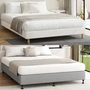 Oikiture Bed Frame Queen Double King Single Bed Base Platform Fabric