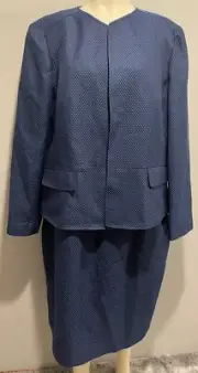 Le Suit Skirt Suit 2 Piece Set Size 18 ($128) Dress/Business Office/Work