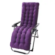 Autumn and Winter Sanding Recliner Cushion Thickened Double-sided Available Rocking Chair Cushion Lunch Break Folding Chair Cushion purple 40*110*8cm