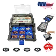 500pc Rotary Tool Accessories Kit with Cantilever Organizer - Dremel Compatible