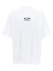 [Vetements] Vetements-Oval Logo T Shirt Bianco-Uomo M White