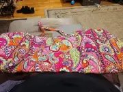 Vera Bradley Pink Swirls Large Duffel Bag