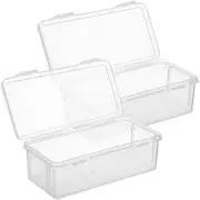 2 Pcs Bread Storage Container Fruit Containers Salad Sealing