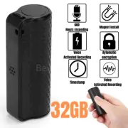Mini Magnetic Digital Voice Activated Recorder Spy Audio Sound Recorder MP3 32GB