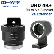 Zhongyi B4 2/3" Lens to M4/3 Mount 2X Extender for Panasonic GH3 GH4 GH5 BMPCC
