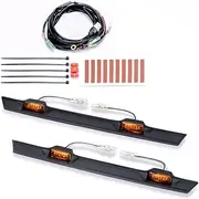 IPF EXD-05 Delica D5 Grille Marker, Dedicated Design, Perfect Fitting, University, Vehicle Inspection, US Style, Amber, Left and Right Set