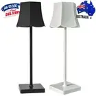 LED Bedside Lamp Rechargeable 3 Color Dimmable LED Desk Light Stepless Dimming
