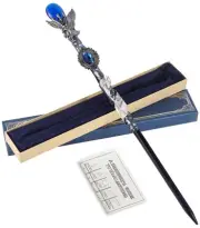 Fine Handmade Blue Eagle Magic Wand Cosplay Accessories for Witches and Wizar...