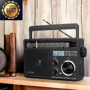 TR618 AM FM Radio Plug in Wall, Portable Shortwave Radios, Support SD, Micro SD