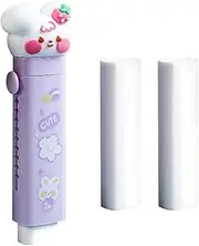 Aesthetic Erasers - Cat Paw Shaped Erasers, Cat Paw Shaped Retractable Erasers, Portable Cute Cat Paw Erasers | Cute Pencil Erasers, Rubber for School Office Stationery (Puprple)