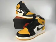 Nike Air Jordan 1 Retro High OG Taxi Yellow Toe 575441-711 GS 7Y NEW With Box