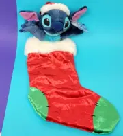 Disney Lilo & Stitch Christmas Stocking 23" Plush Hanging Stuffed Toy Doll Dog