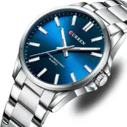 Classic Fashion Brand Watches for Men Business Quartz Luminous Hands Wristwatches with Stainless Steel Strap