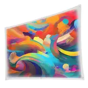 100 Inch Cloth Projector Screen with Setup Kit for Home, Office & Outdoors
