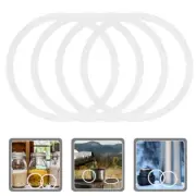 4 Pcs Cup Sealing Ring Water Bottle Replacement Flask Silicone Lid