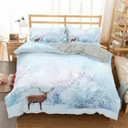 v4681 Bed Sheets Horse Deer Duvet Cover Bedding Set Pillowcase Bed Sheets IU4681