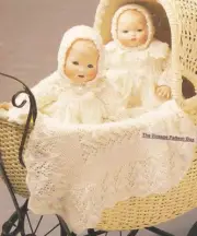 2 LACY DOLL SETS for dolls 36cm /14" - 3ply - COPY knitting pattern