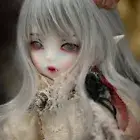 1/6 BJD Doll Full Set Ball Jointed Vampire Girl SD Face Makeup Eyes Wig Clothes