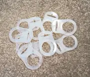 MAM Ring for Nuk MAM Button Style Pacifier Dummy Soother Adapter Clear Silicone
