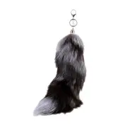 Merryso Fox Fur Tail Keyring Key Chain Tassel Bag Handbag Pendant Purse Accessory Gift