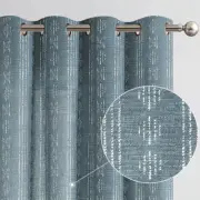 jinchan Boho Curtains Light Filtering 50"W x 84"L (Pack of 2), Bohemian| Blue