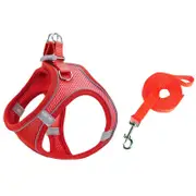 Breathable Reflective Pet Chest Strap With Traction Rope