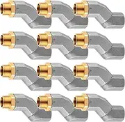 Yaocom 12 Pcs 3/4 Inch Fuel Hose Swivel Connector NPT Zinc Alloy 360 Rotating Fuel Nozzle Transfer for Multi Planes
