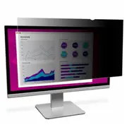 3M High Clarity Privacy Filter for 21.5" Monitor with Adhesive Strips and Slide Mounts, 16:9