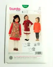 Burda #9428 Girl's Size 2-7 Dress, Sewing Pattern
