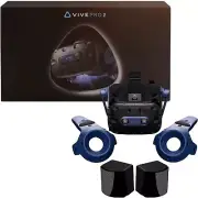 HTC Vive Pro 2 Full Kit Black/Blue Bluetooth + USB NEW