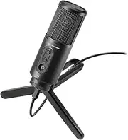 Audio Technica ATR2500X Cardioid Condenser USB Microphone with Stand (Black)