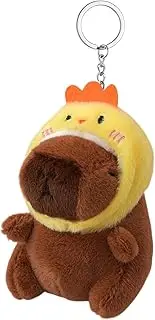 [Generic] Capybara Plush Toys,Soft Plushie Toys - 12cm Portable Plush Animal Keychain, Fashion Accessory for Handbag, Purse, Backpack, Car Keys