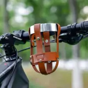 Outdoor Anti Shake Bicycle Water Bottle Holder Cycling Cup Carrier (Brown Net+Wh