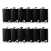 Uta 12 Pieces 8 Oz Stainless Steel Hip Flask for Liquor Flasks with Funnel for Liquor Wedding