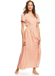 Roxy - Womens Faux Wrap Midi Spot/Polka Dot Dress- RRP $99.99 Size XS