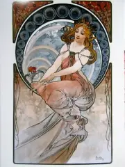 Art Postcard - Painting 1898, by Artist Alphonse Mucha