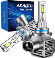 9005 HB3 LED Headlight Bulbs 30000LM 700% Brighter Per Set 6500K Cool White with Cooling Fan 9005 LED Light Replacement for Fog Lights,Canbus Ready Plug and Play, Pack of 2