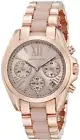 MICHAEL KORS MINI BRADSHAW WOMENS WATCH MK6066 ROSE GOLD - WARRANTY - RRP 239.00