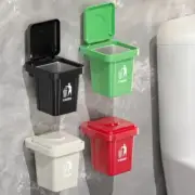 With Lid Wall Hanging Trash Can Stainless Steel Garbage Bin