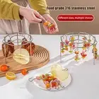 1PC Air Fryer Stainless Steel Vertical Grill Rack Detachable String Grill _cn