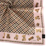 在飛比找momo購物網優惠-【DAKS】泰迪熊系列旅行箱經典斜格紋純綿帕巾(粉紅色)