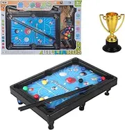 Miniature Pool Table, Tabletop Pool Game, Sports Tabletop Game, Small Pool Table for Kids, Billiards Table Set 29 x 8 x 20 cm for Indoor, Home, Present, Entertainment, Living Room